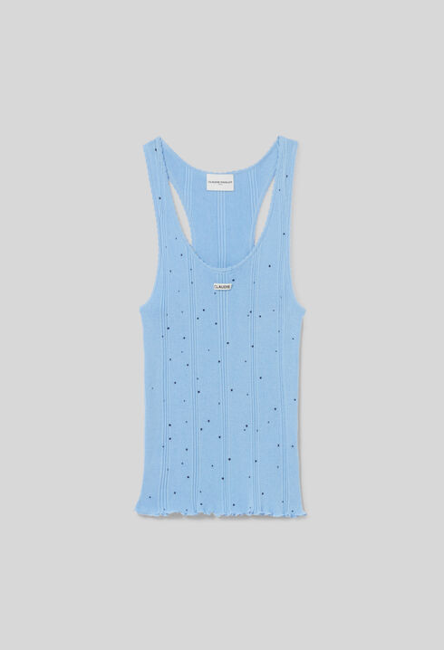Fein gestricktes Tanktop Punkten