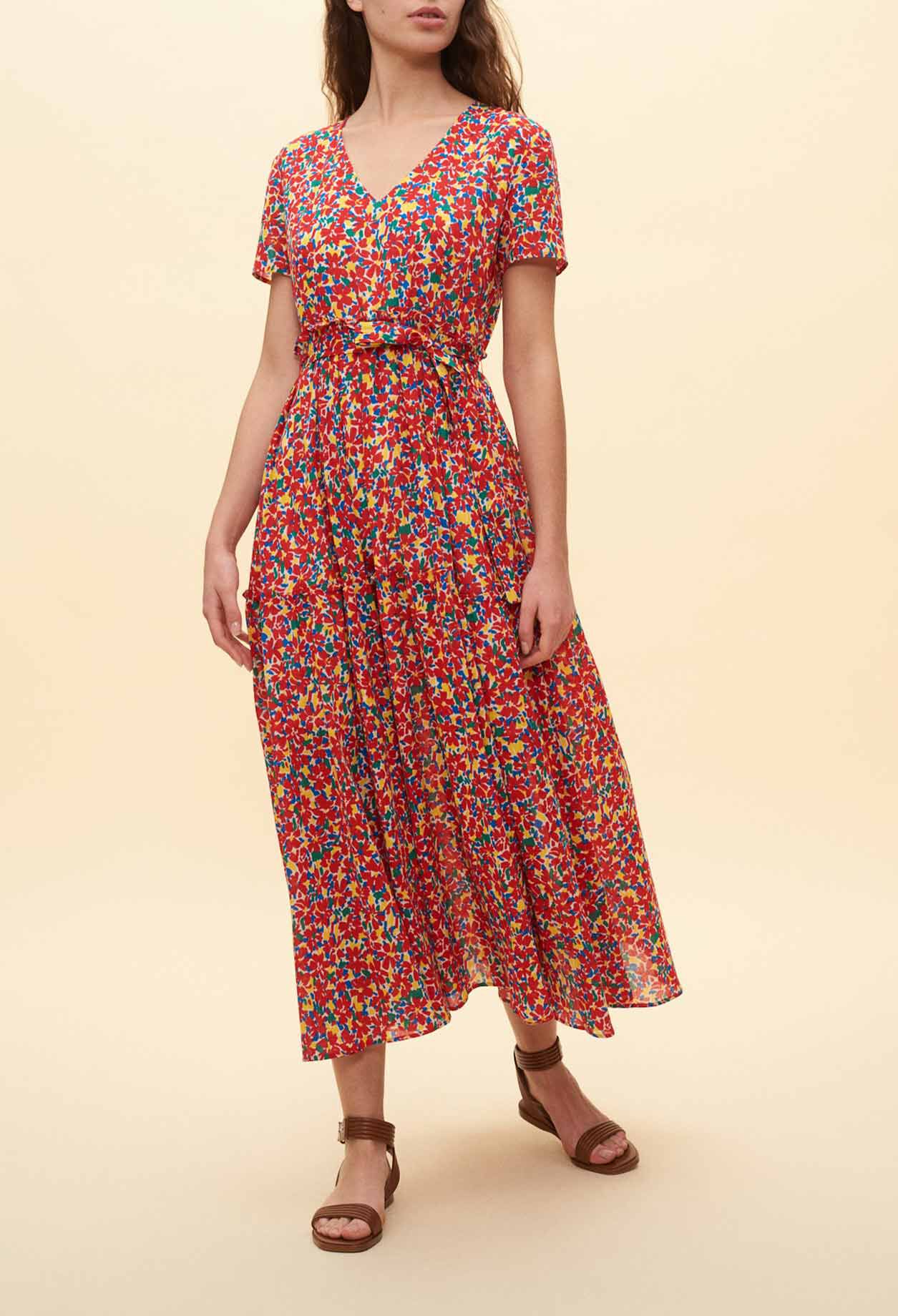 Robe longue fleurie claudie pierlot 2025