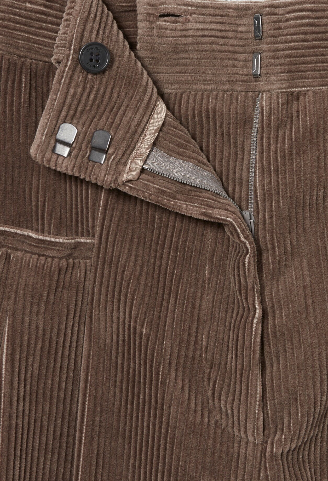Pantalon large velours