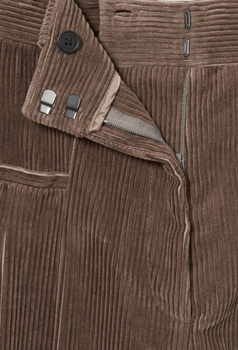 Pantalon large velours