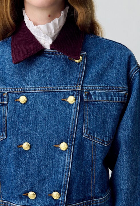 Denim Biker Jacket