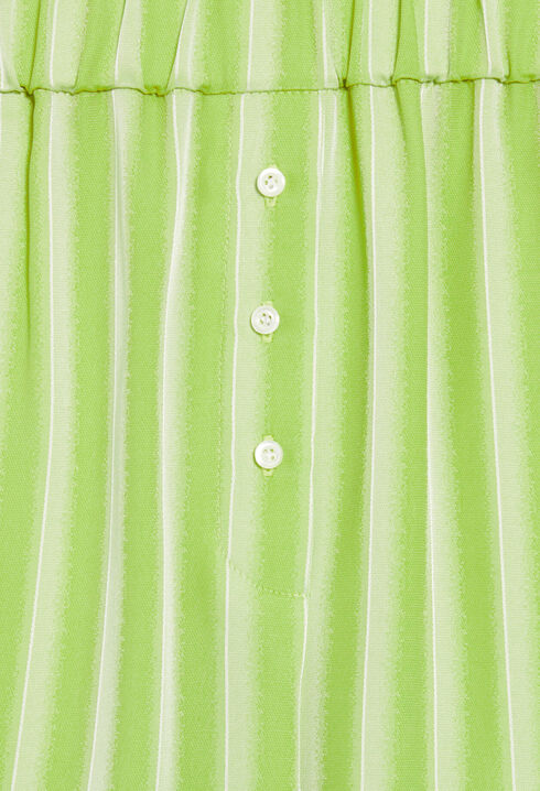 Matcha striped loose-fit shorts