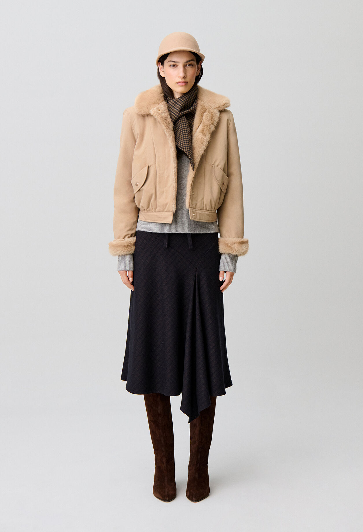Parka courte nylon r&eacute;versible