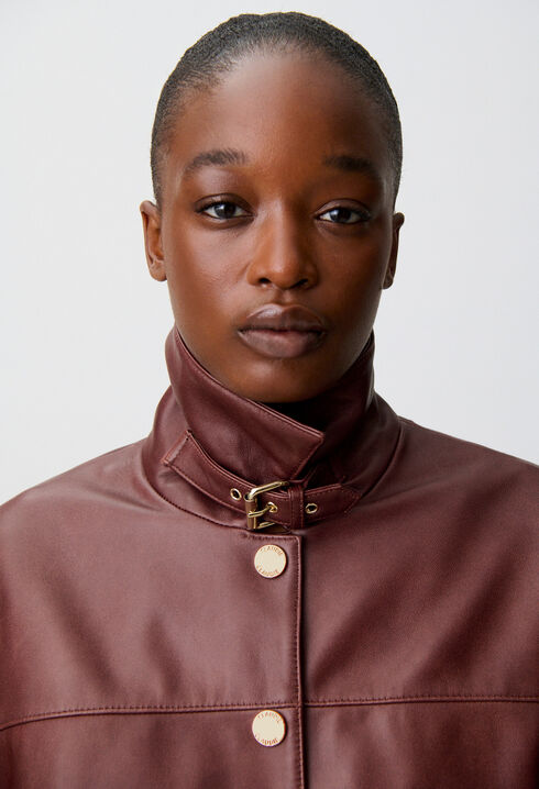 Blouson cuir court