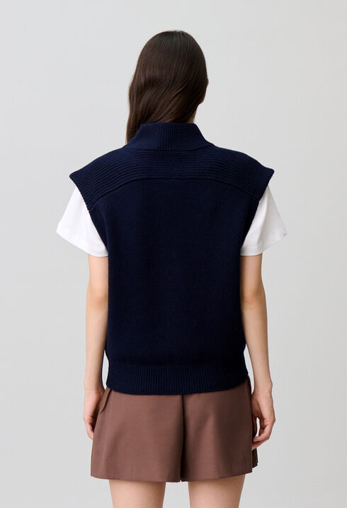Pull en laine sans manches