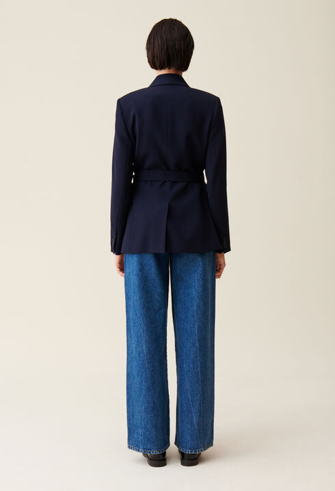 Marineblauer Blazer 