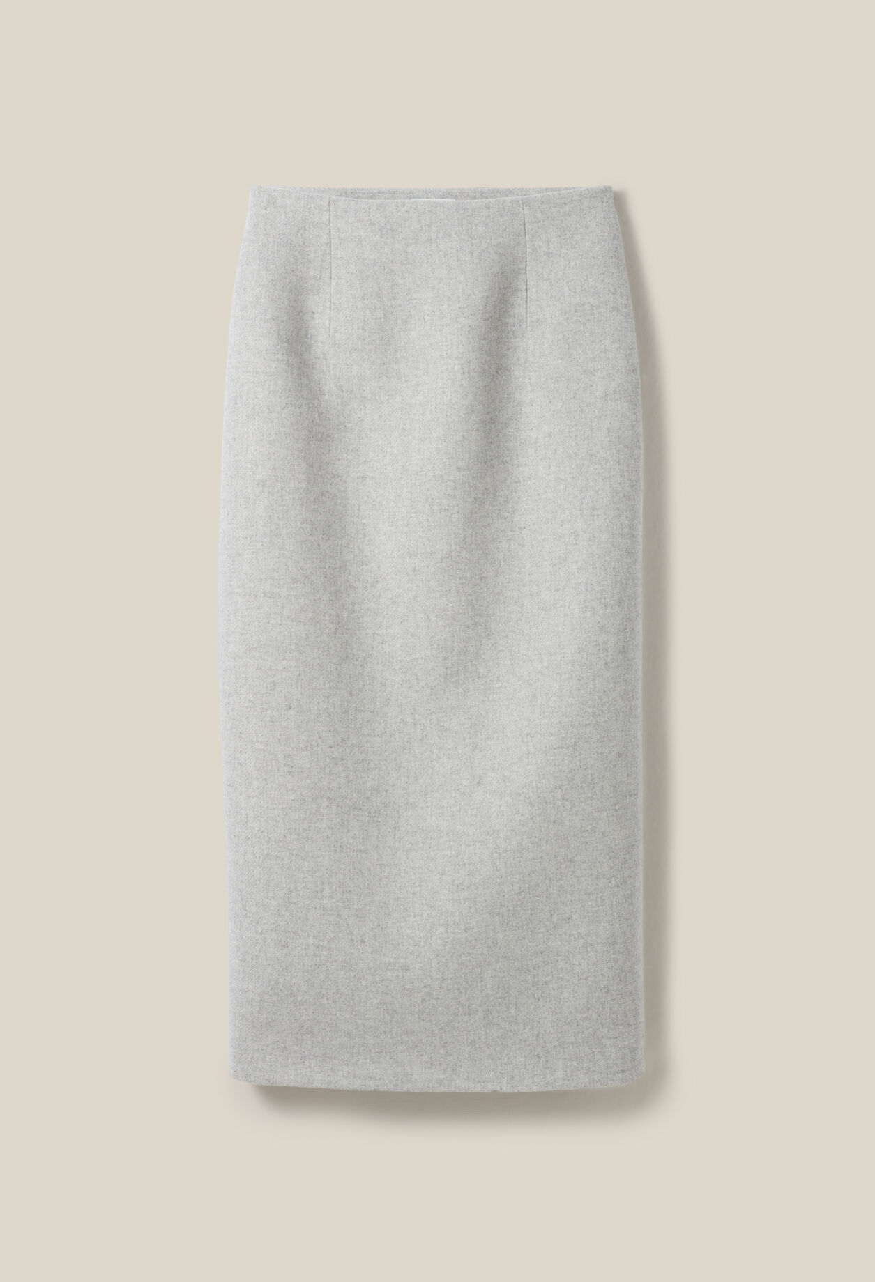 Light grey high-waisted skirt
