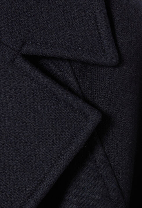 Wool trench-inspired coat