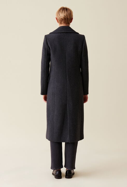 Manteau long croisé