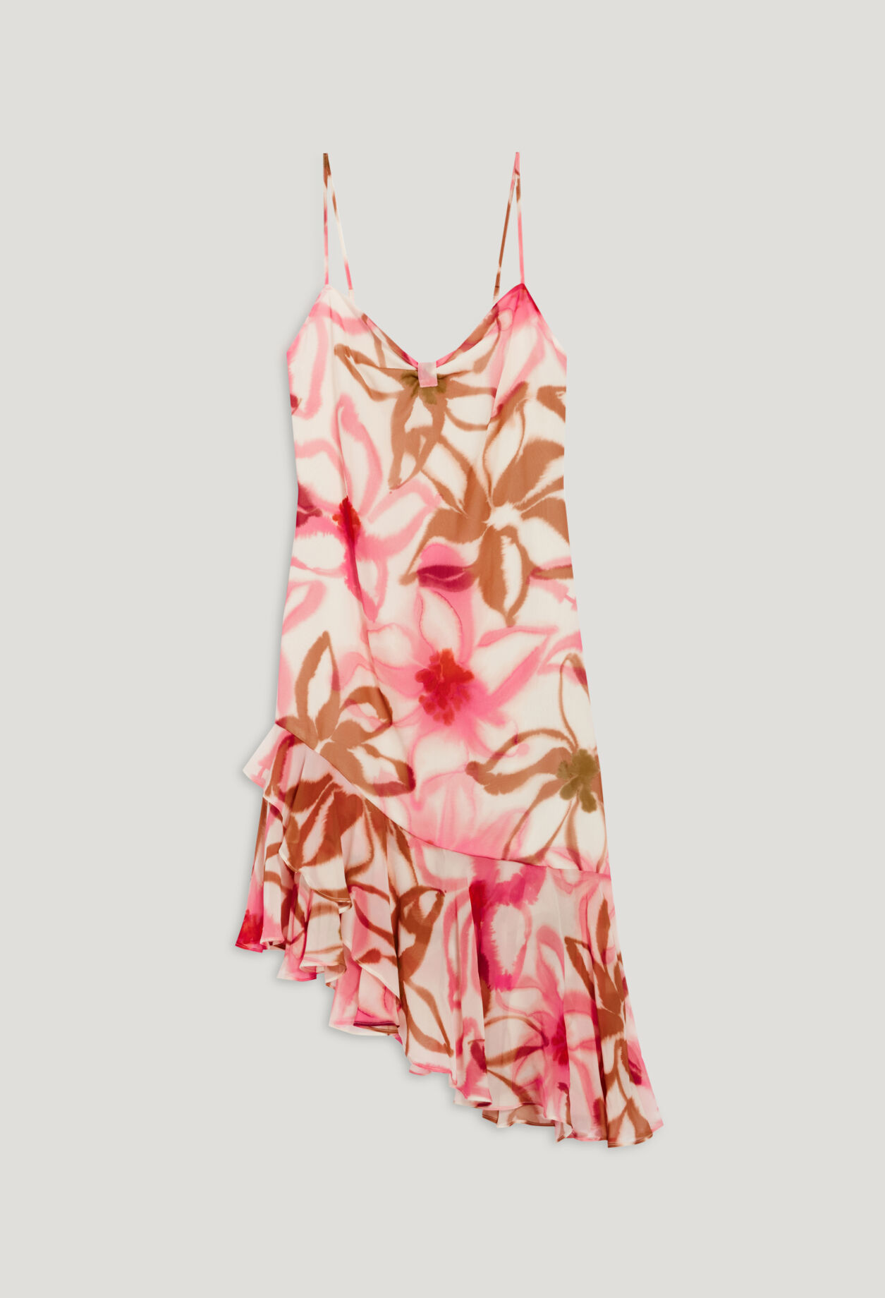 Robe midi imprimée soie