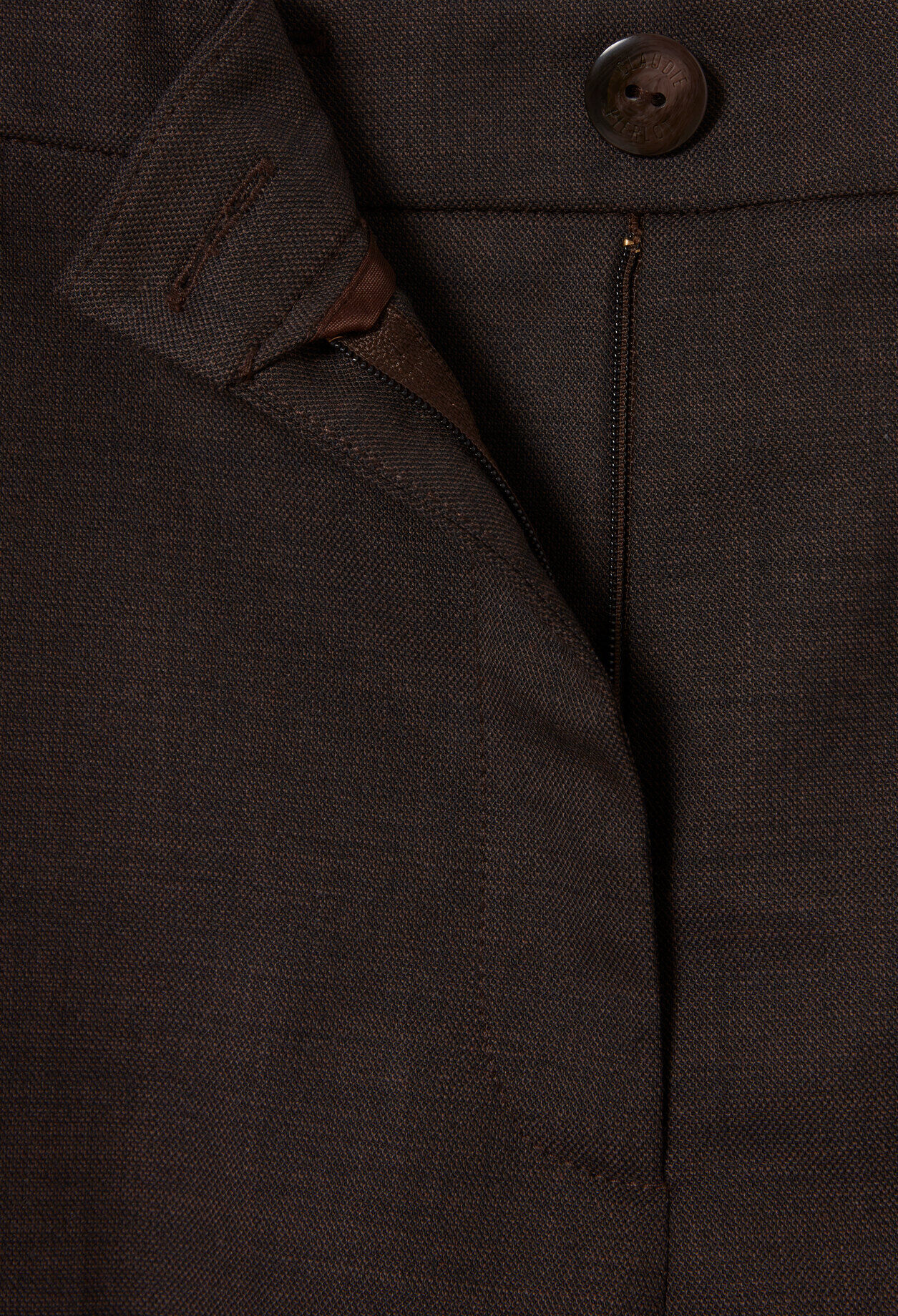 Pantalon droit laine