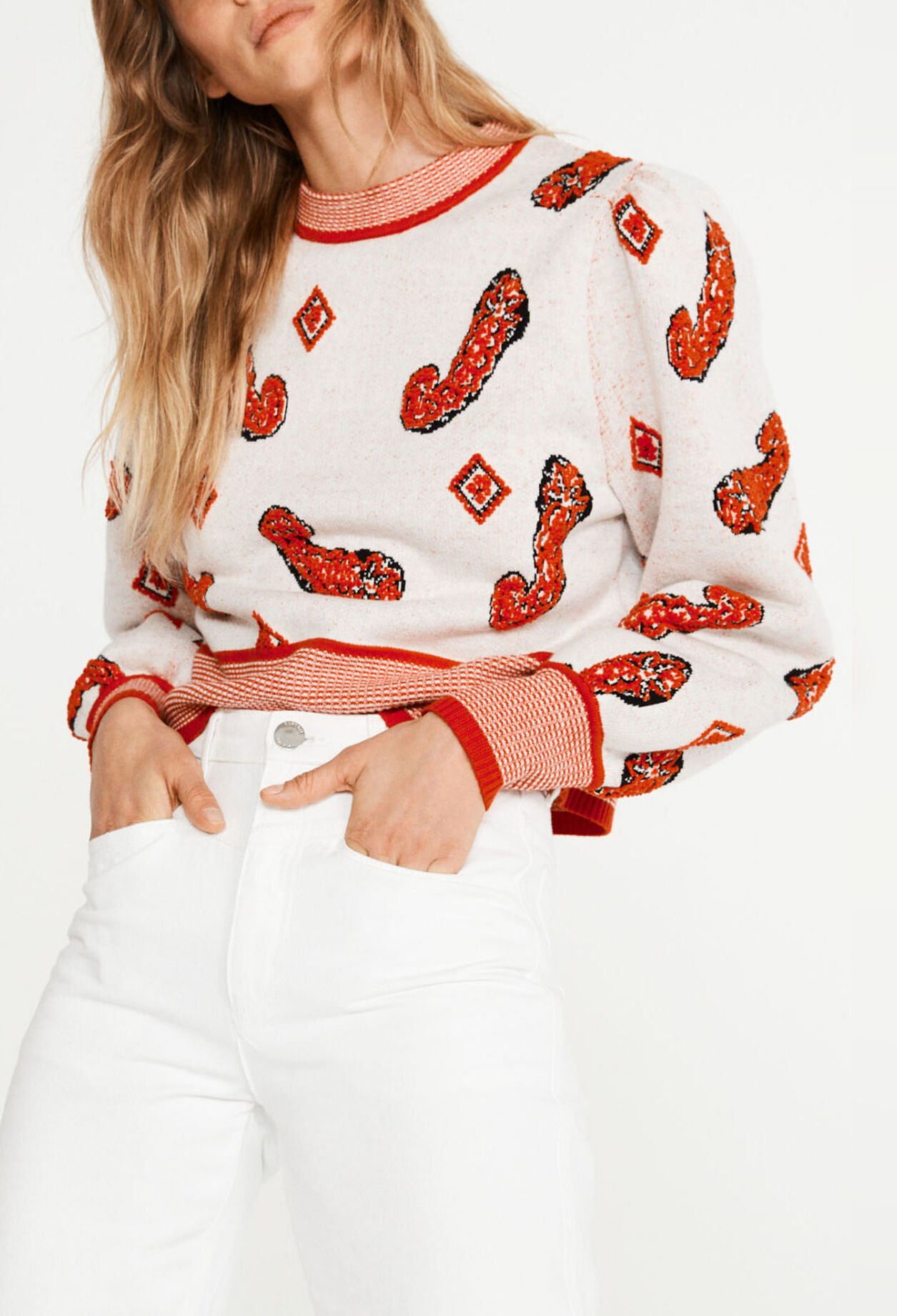 Paisley pattern jumper