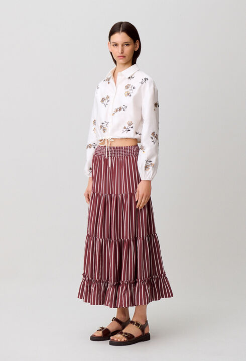 Floral and sequin shirt