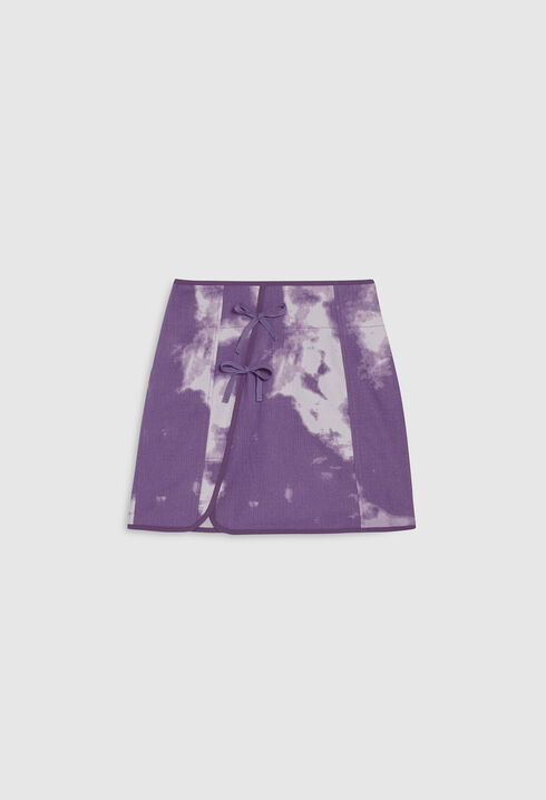 Cotton printed skirt.