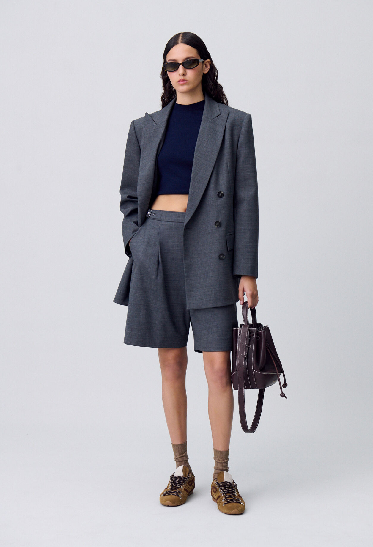 Double-Breasted Tailored Blazer