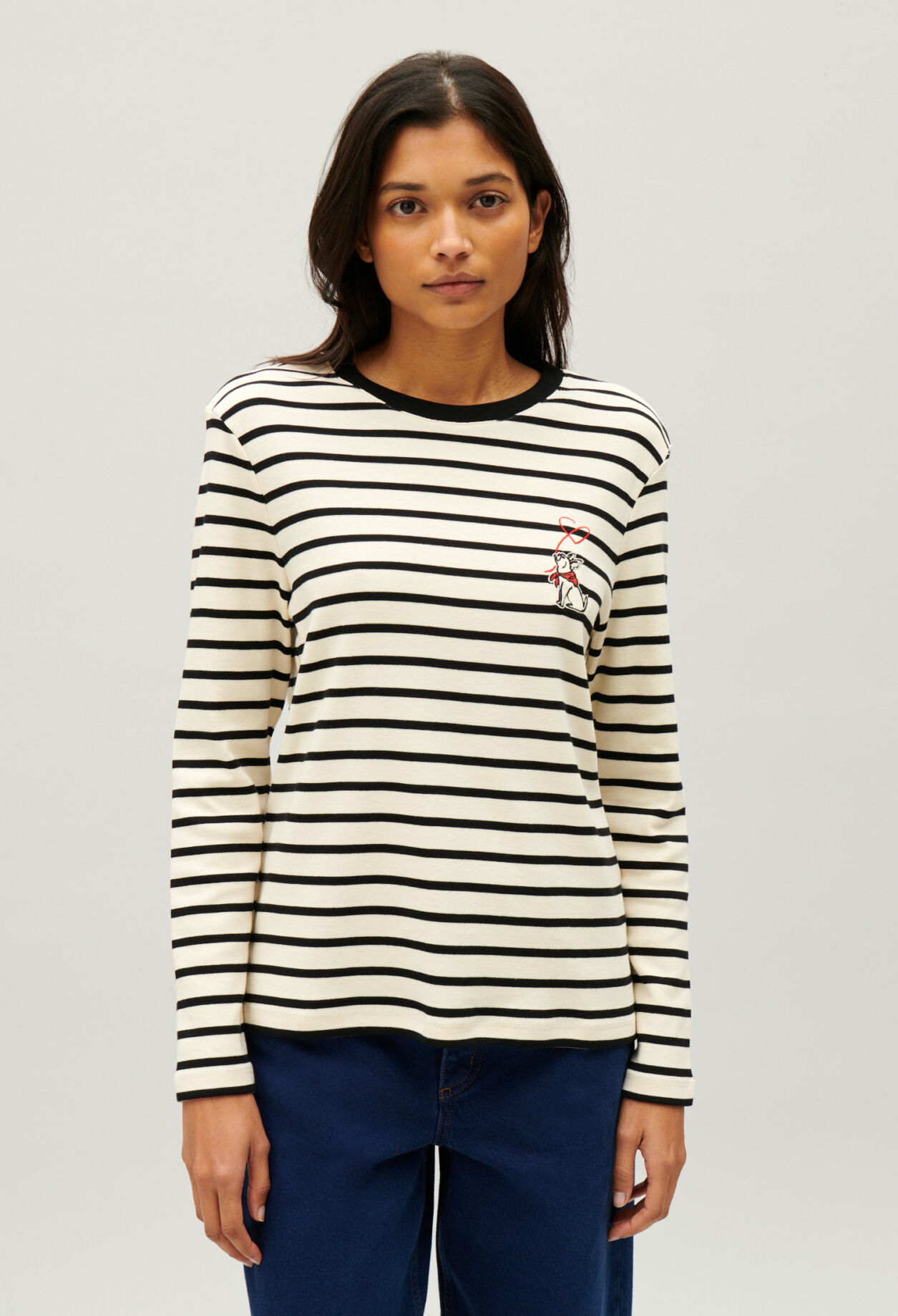 Jean Toto-Matrosen-Shirt Zweifarbig
