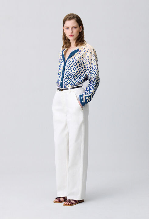 Chemise fluide imprimée