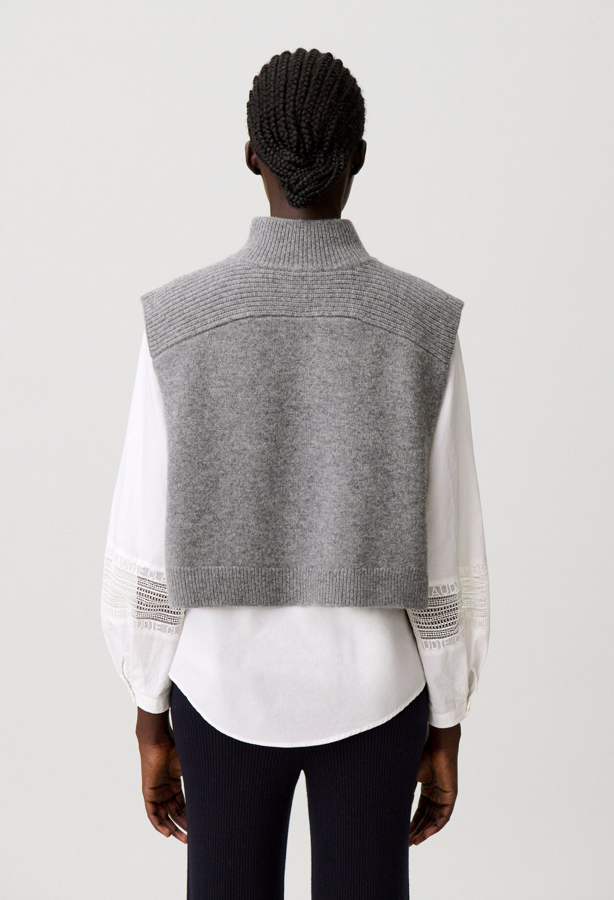Col maille sans manches